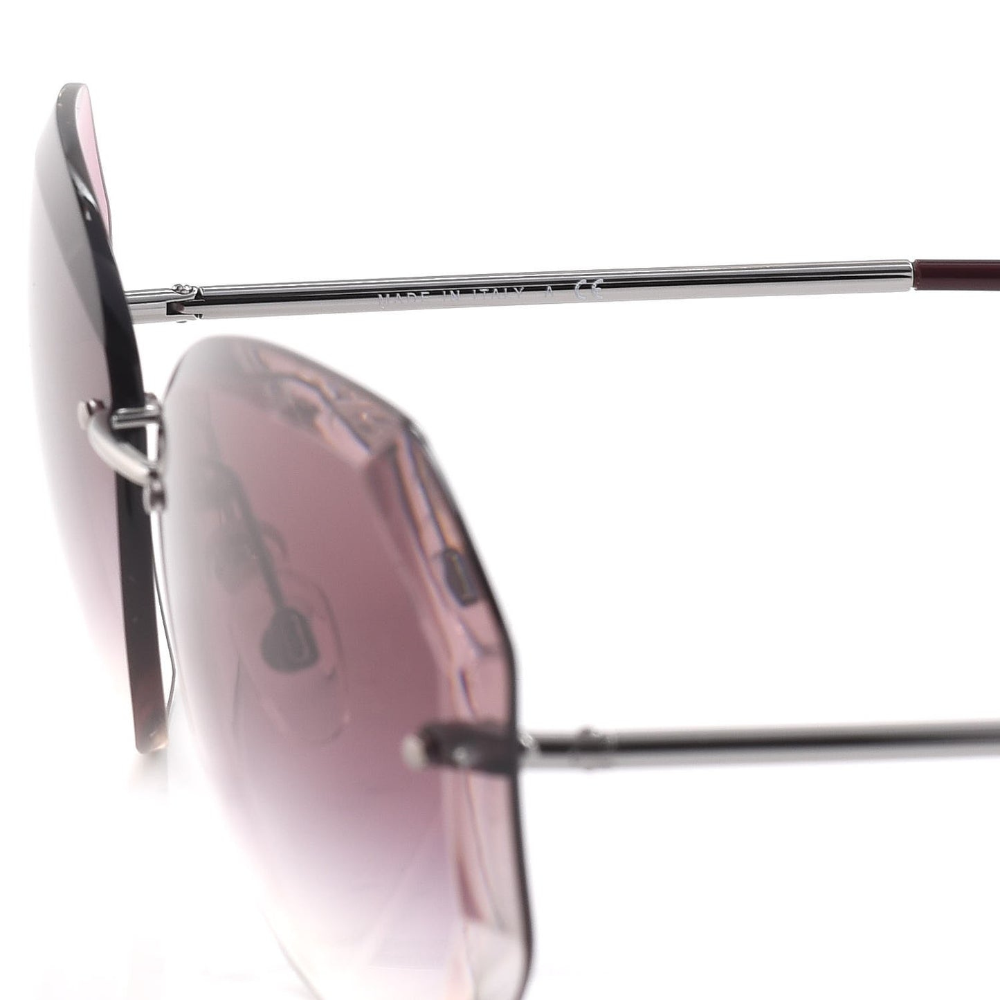 Metal Spring Round Sunglasses 4220 Pink