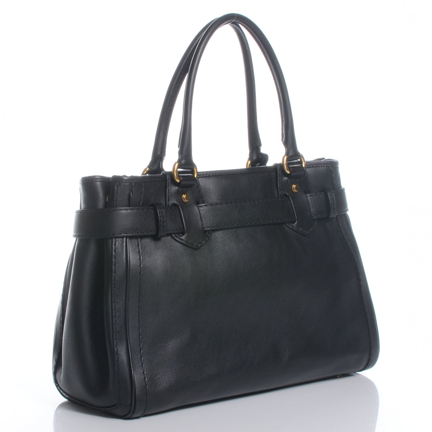Gucci Leather Medium GG Running Tote Black 3 of 7