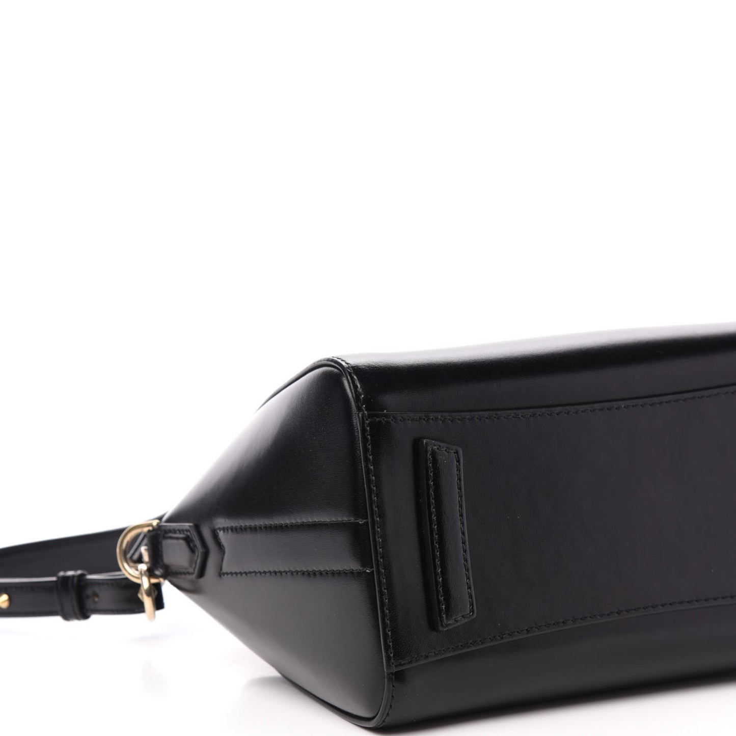 Shiny Lord Calfskin Mini Antigona Black