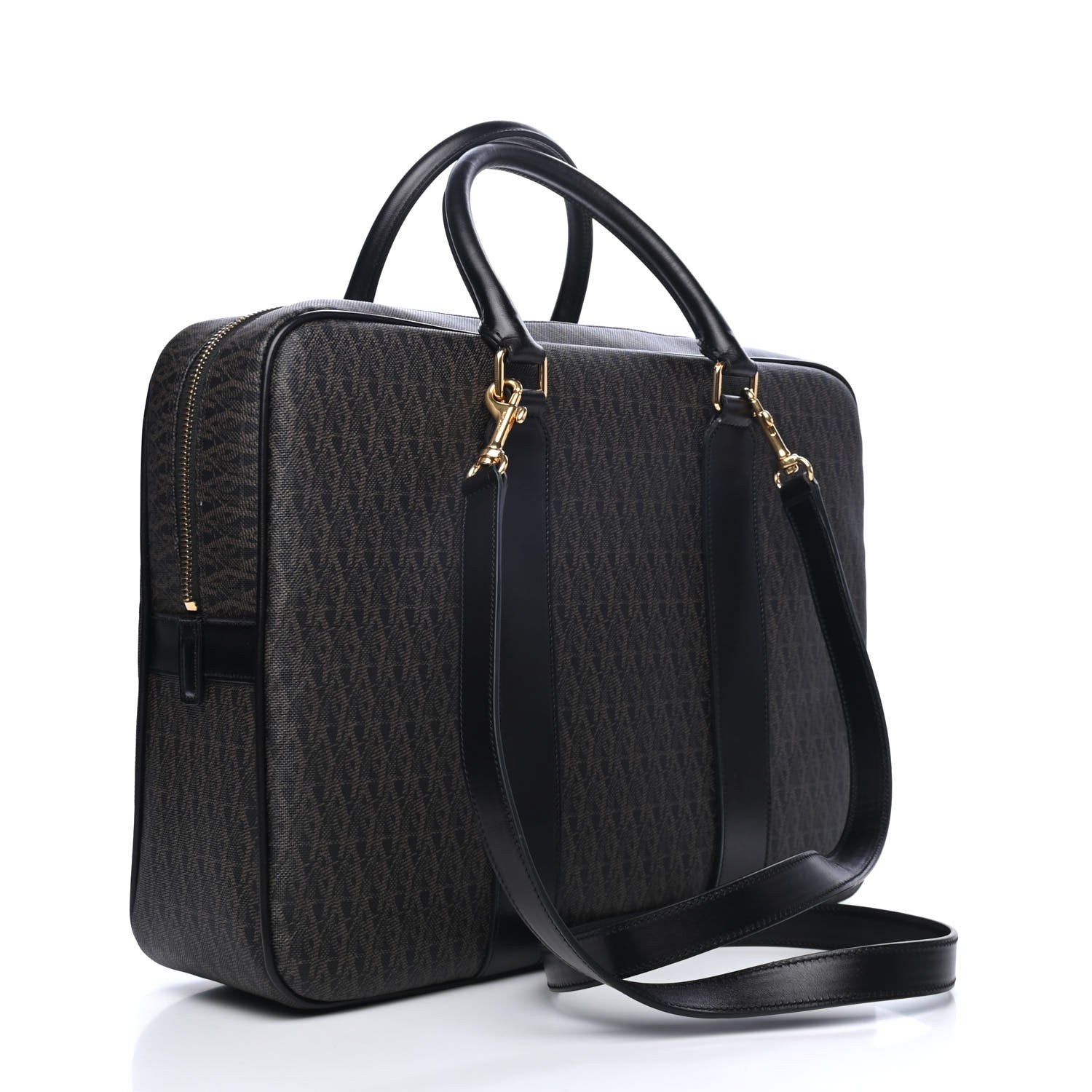 Saint Laurent Toile Classic Monogram Rodeo Briefcase Black 2 of 4