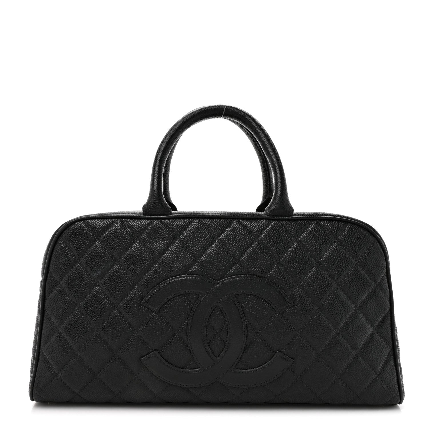 Chanel Caviar Quilted Large Bowler Black 1 of 12