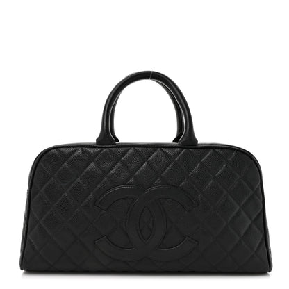 Chanel Caviar Quilted Large Bowler Black 1 of 12