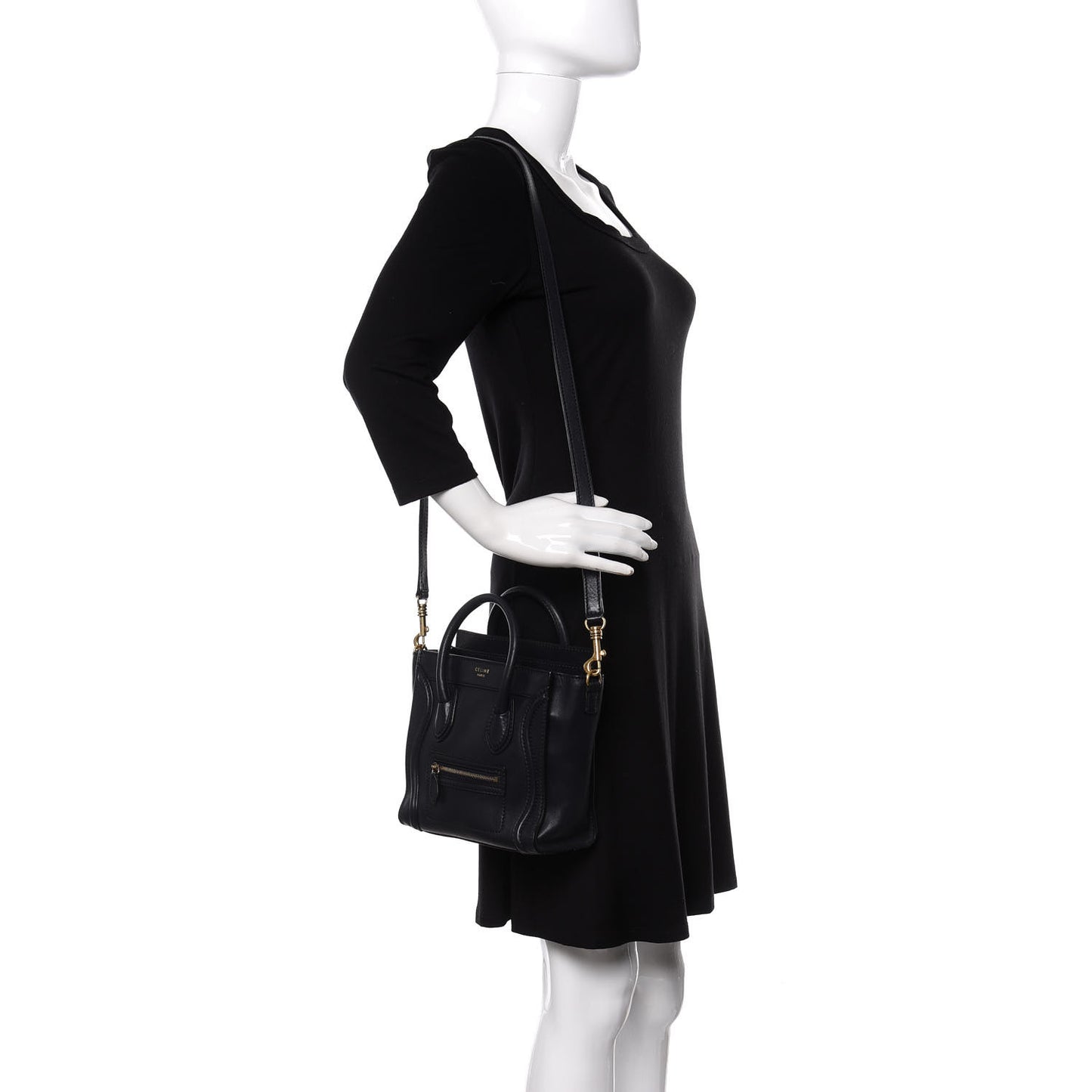 Smooth Calfskin Nano Luggage Black