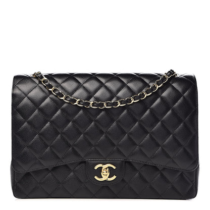 Chanel Caviar Quilted Maxi Double Flap Black 1 of 15