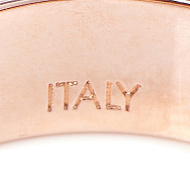 Louis Vuitton Brass Monogram Engraved Nanogram Ring M Pink Gold 6 of 7