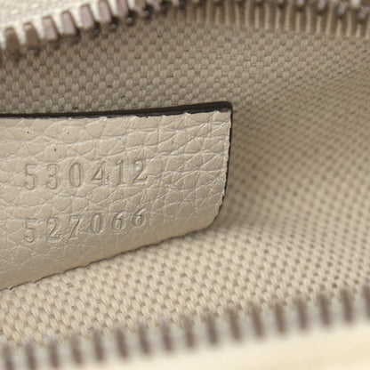 Gucci Grained Calfskin Logo Belt Bag White 7 of 10