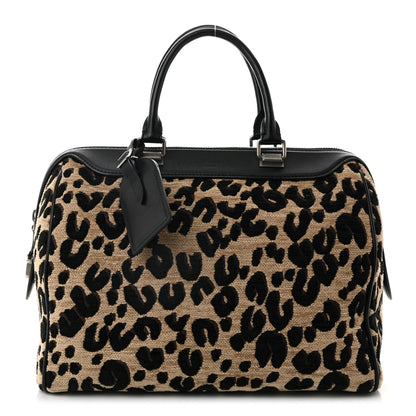 Louis Vuitton Jacquard Velvet Leopard Print Stephen Sprouse Speedy 1 of 12
