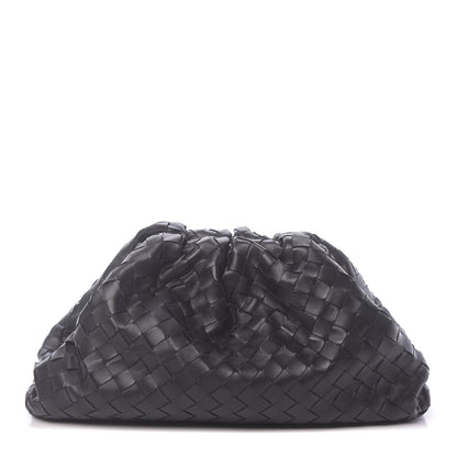 Bottega Veneta Nappa Maxi Intreccio The Pouch Oversized Clutch Black 1 of 9
