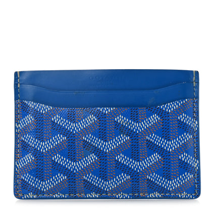 Goyard Goyardine Saint Sulpice Card Holder Sky Blue 1 of 8