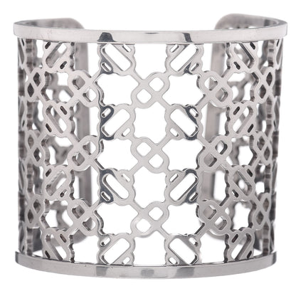 Hermes Sterling Silver Passerelle Chaine d'Ancre Cuff Bracelet LG 1 of 4