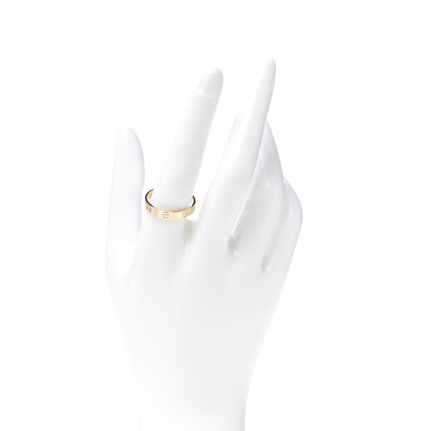 18K Yellow Gold 3.5mm LOVE Wedding Band Ring 61 9.5