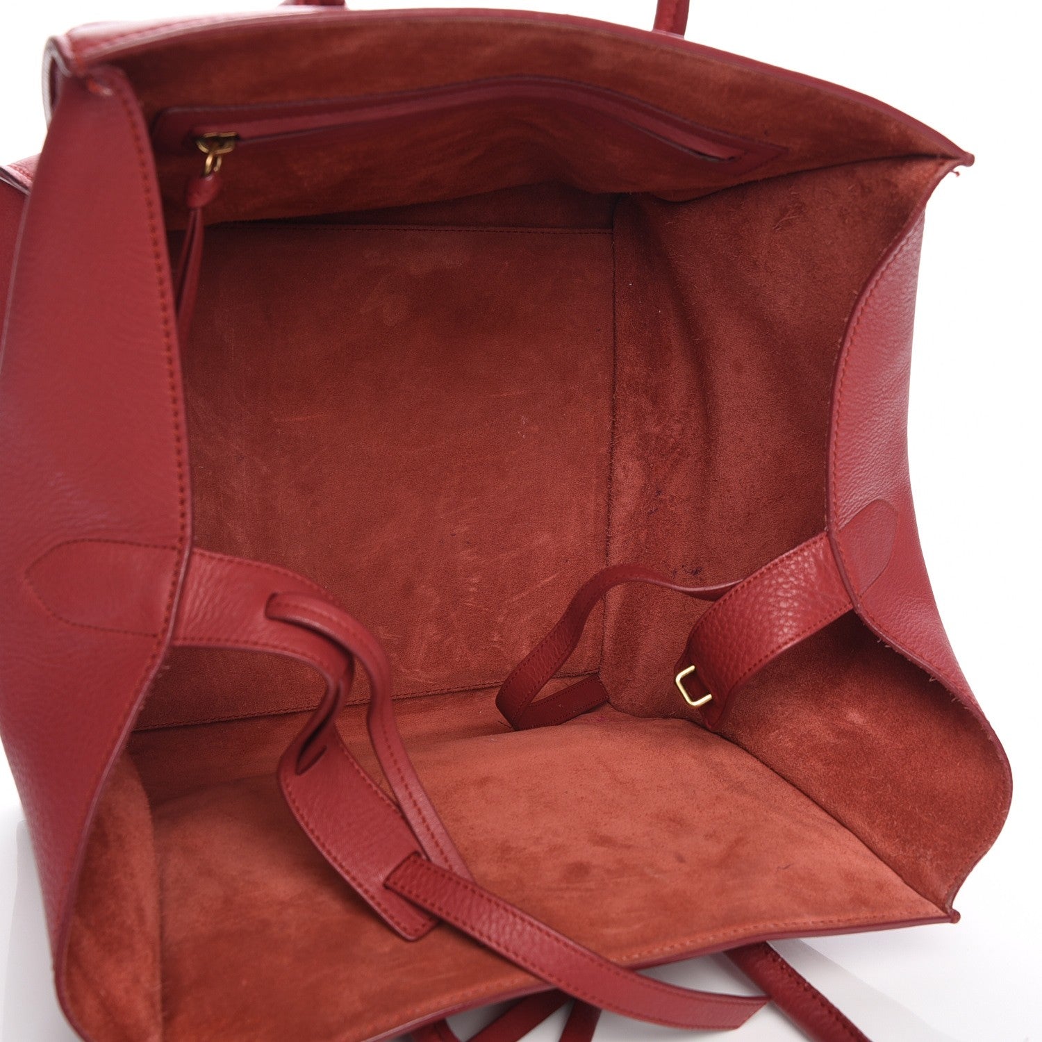 Celine Supple Calfskin Medium Phantom Luggage Red 5 of 18