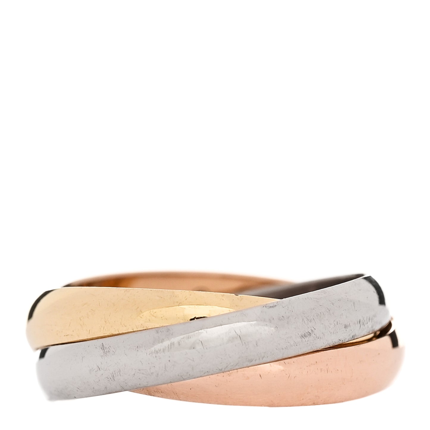 18K Pink Yellow White Gold Classic Trinity Ring 47 4