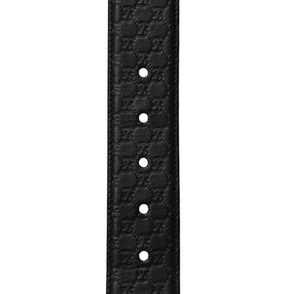 Gucci Soft Microguccissima Margaux Calfskin Belt 90 36 Black 6 of 8