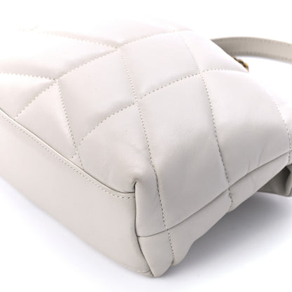 Saint Laurent Lambskin Quilted Toy Loulou Puffer Monogram Chain Satchel Crema Soft 12 of 12