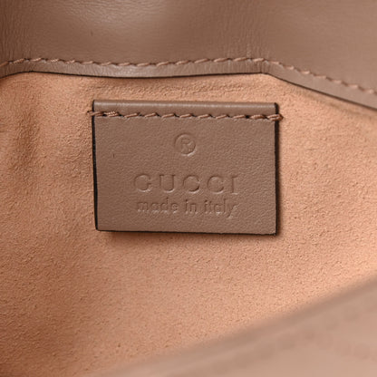 Gucci Calfskin Matelasse Super Mini GG Marmont Shoulder Bag Porcelain Rose 6 of 9