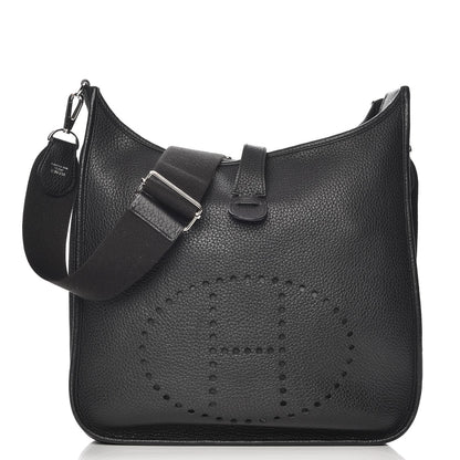 Hermes Taurillon Clemence Evelyne III GM Black 1 of 7
