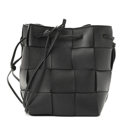 Bottega Veneta Nappa Maxi Intrecciato Small Cassette Bucket Bag Black 1 of 10