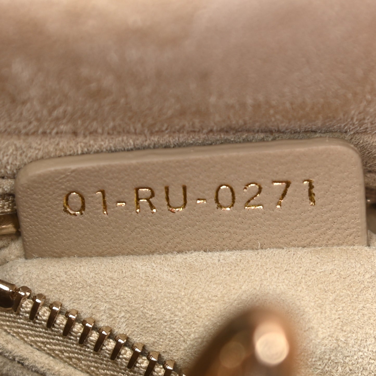 Lambskin Cannage Small My ABC Lady Dior Beige