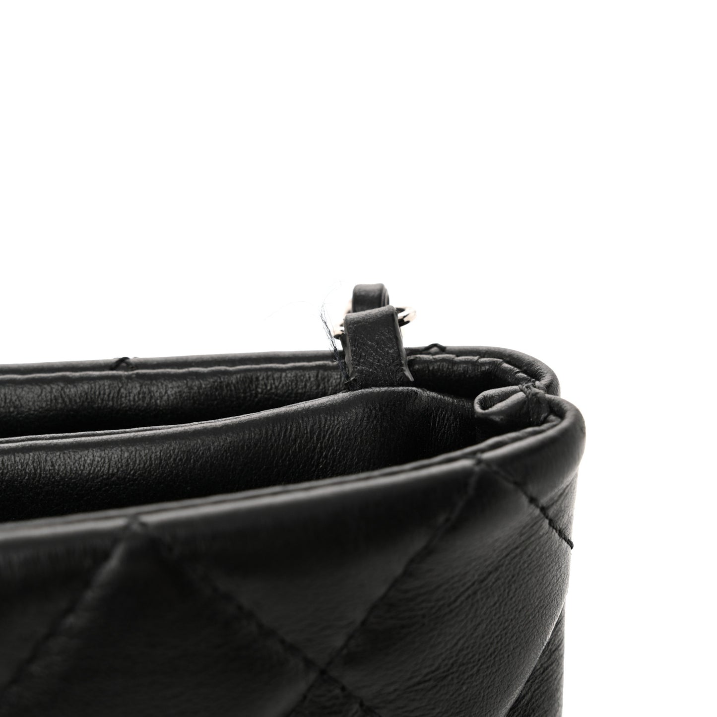 Lambskin Quilted Crossbody Bag Black