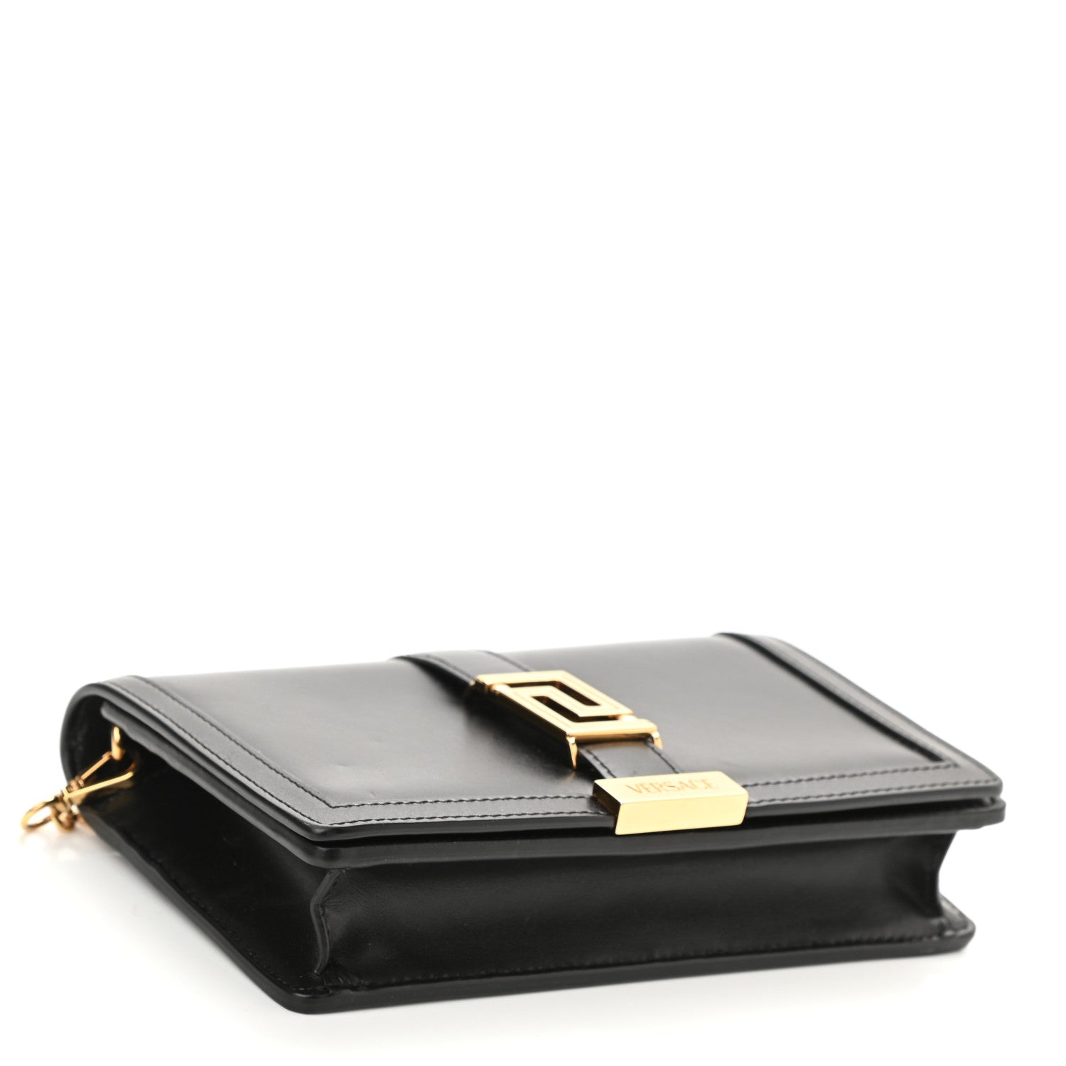 Versace Calfskin Greca Goddess Mini Bag Black 4 of 10