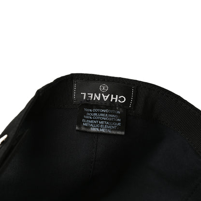Chanel Cotton CC Cap Hat Black 7 of 7