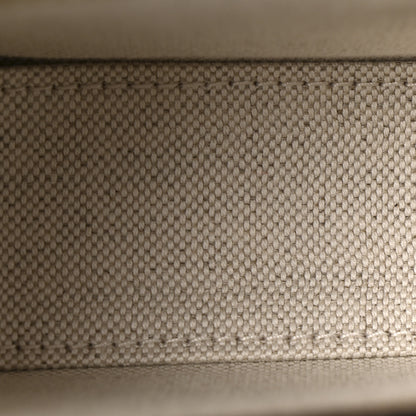 Gucci GG Supreme Monogram Textured Dollar Calfskin Mini Horsebit 1955 Shoulder Bag Beige Mystic White Oatmeal 5 of 13