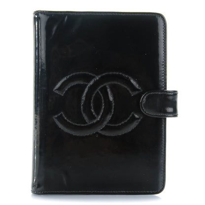Chanel Patent CC Small Ring Agenda Planner Black 1 of 11