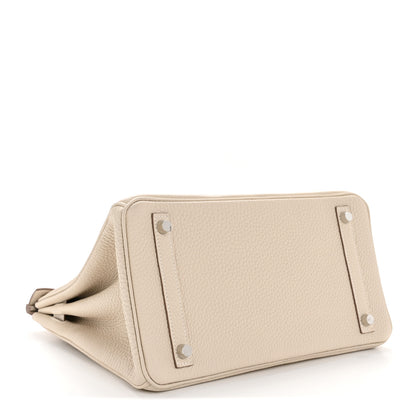 Hermes Taurillon Clemence Birkin 30 Craie 4 of 10