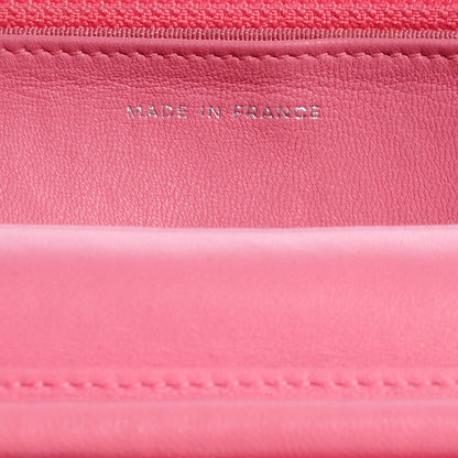 Chanel Lambskin Wallet On Chain WOC Pink 7 of 8