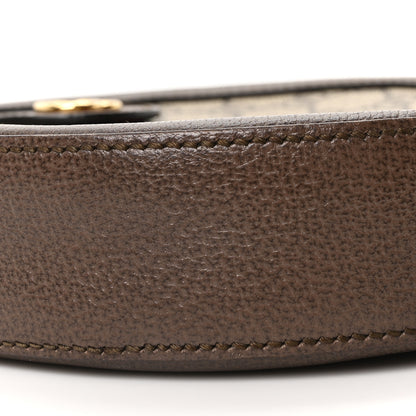 Gucci GG Supreme Monogram Web Mini Ophidia Round Shoulder Bag Brown 9 of 10