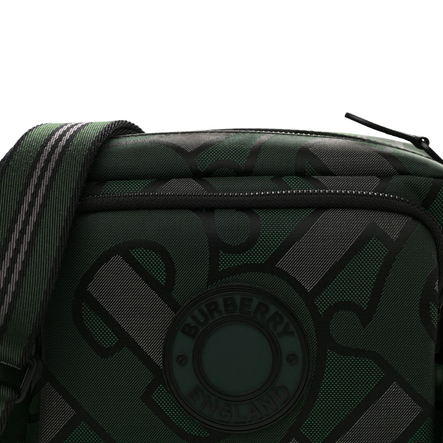 Burberry Canvas Monogram Paddy Messenger Forrest Green 8 of 11
