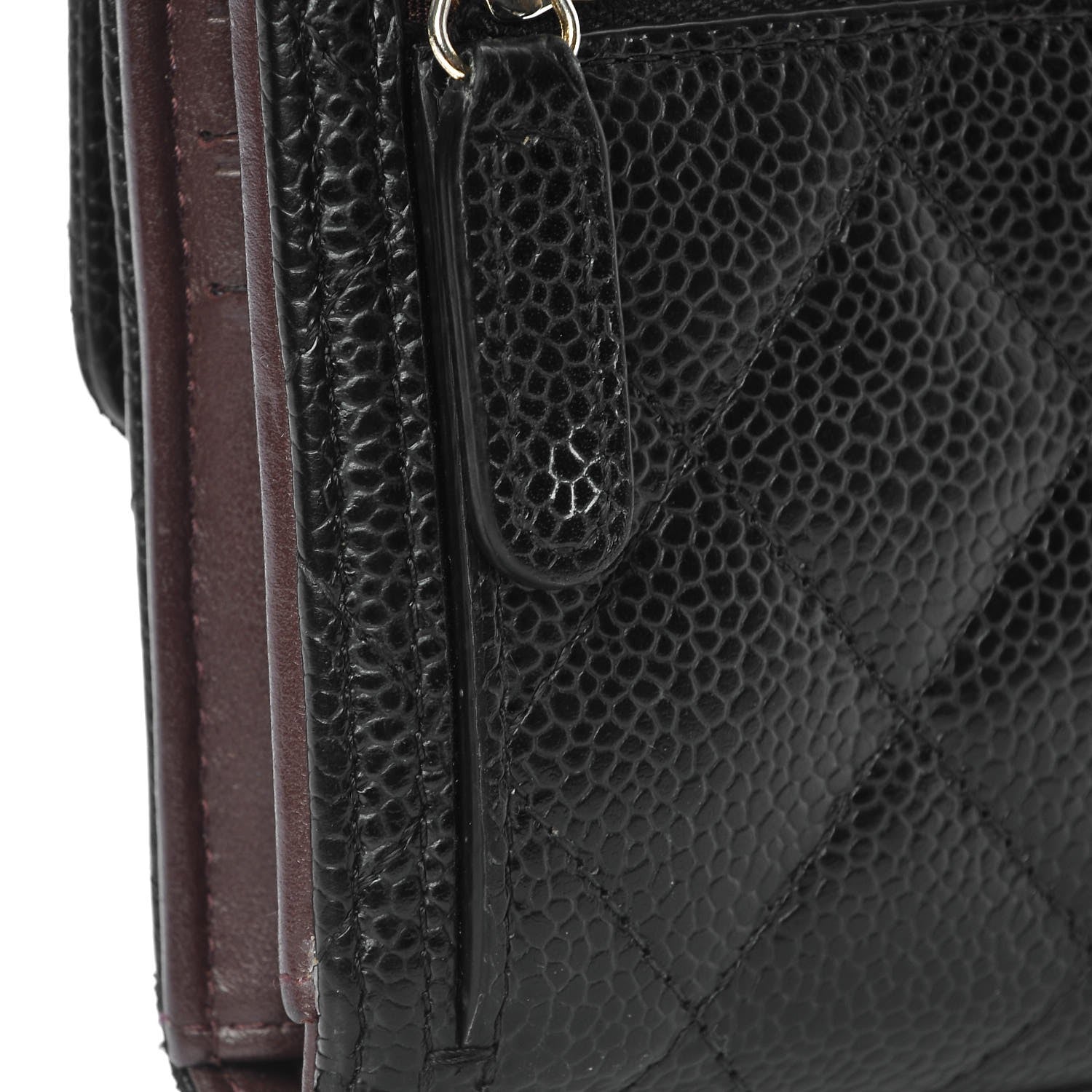 Chanel Caviar Quilted Compact Flap Wallet Black 10 of 15