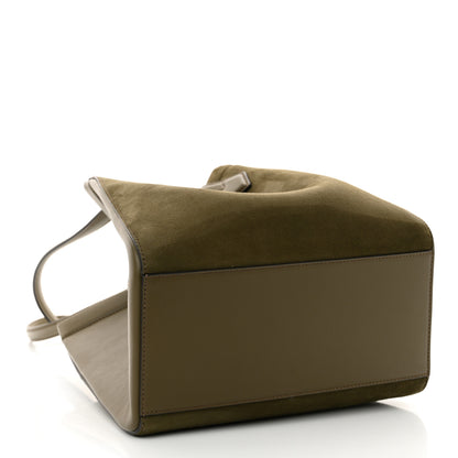Fendi Vitello Grace Camoscio Medium Fendi Origami Military Brown Avocado 4 of 9