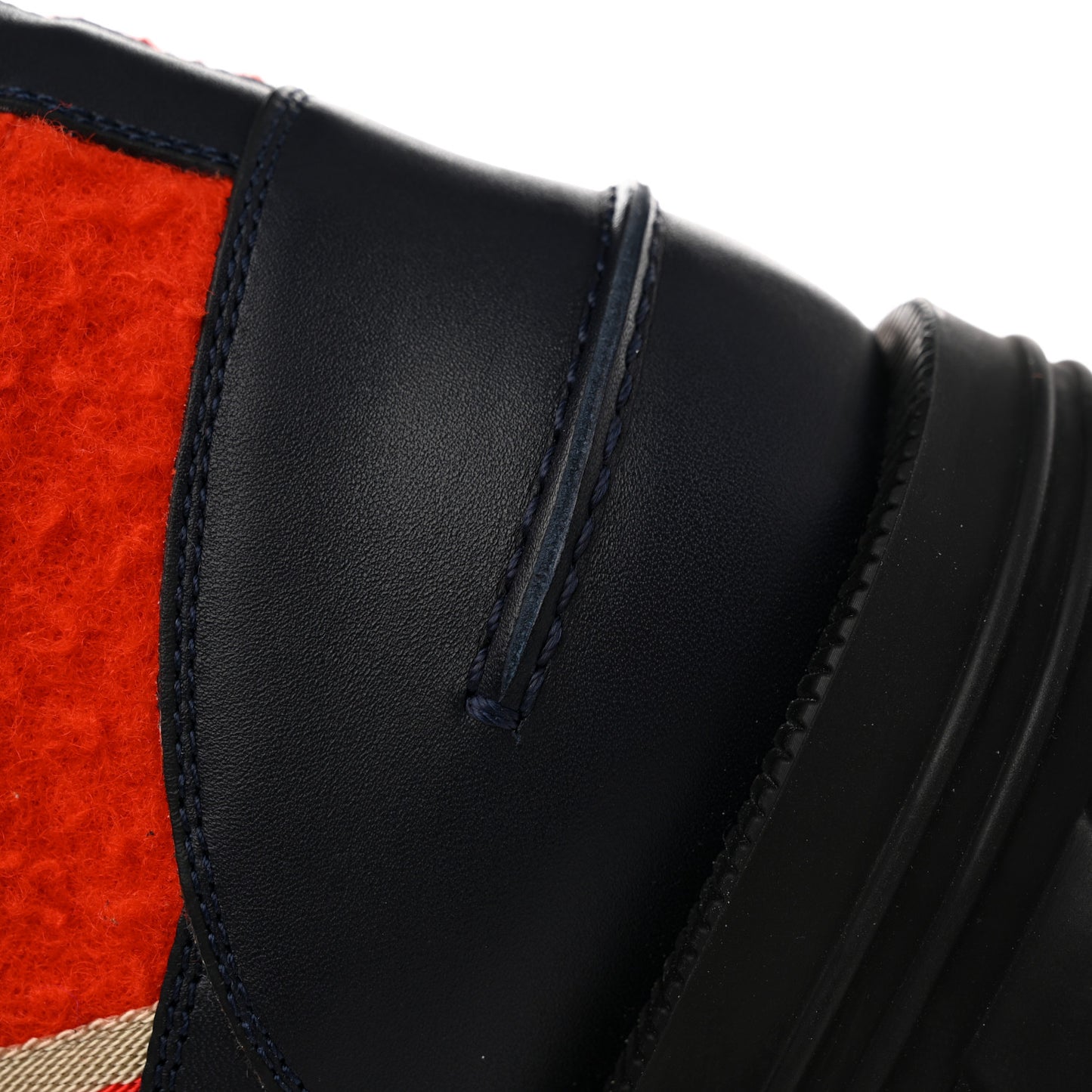 Casy Wool Quebec Calfskin Web Mens Interlocking G Lace Up Combat Boots 9 Bitter Blue