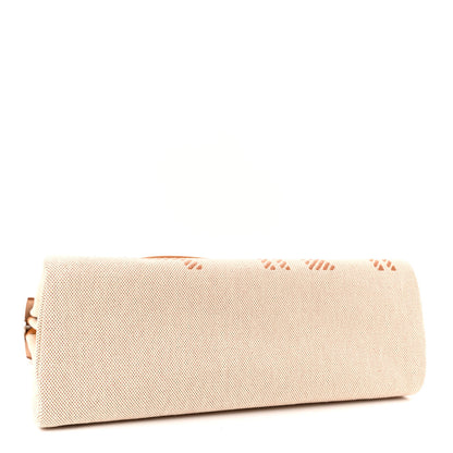 Hermes Vache Hunter Toile H Brides de Gala Herbag Zip Retourne 31 PM Natural 5 of 12