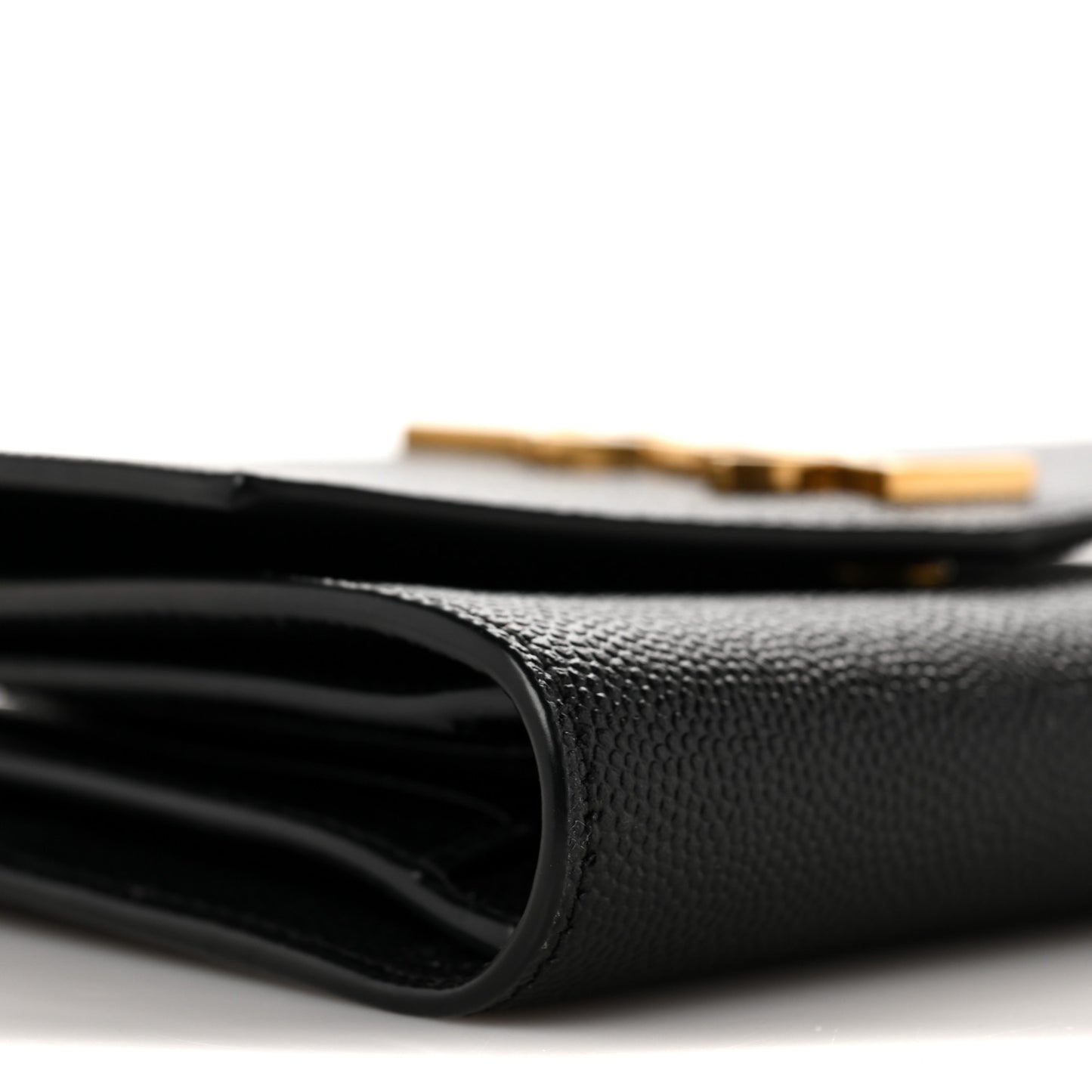 Grain De Poudre Monogram Bi-Fold Wallet Black