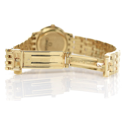 Omega 18K Yellow Gold Diamond Bezel 22mm De Ville Prestige Quartz Watch 4175.35.00 5 of 8