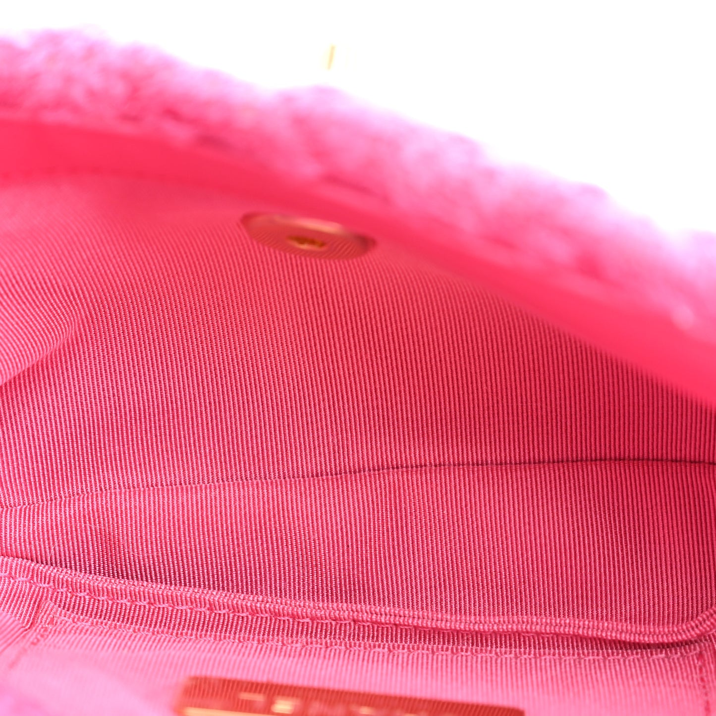 Tweed Quilted Chanel 19 Waist Bag Pink