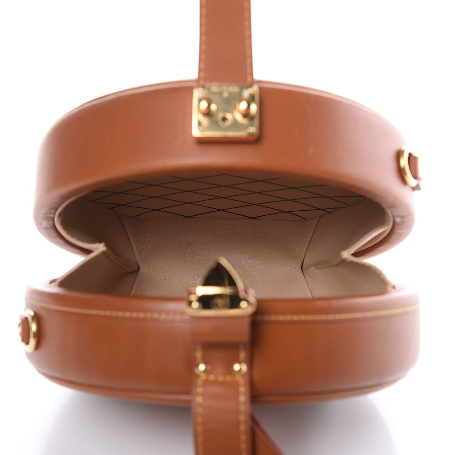 Calfskin Catogram Petite Boite Chapeau Tan