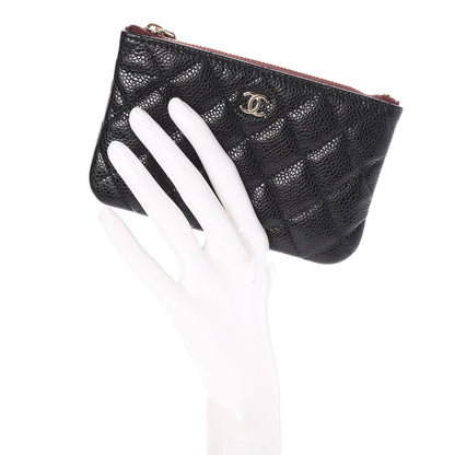 Chanel Caviar Quilted Small Cosmetic Case Black 2 of 8