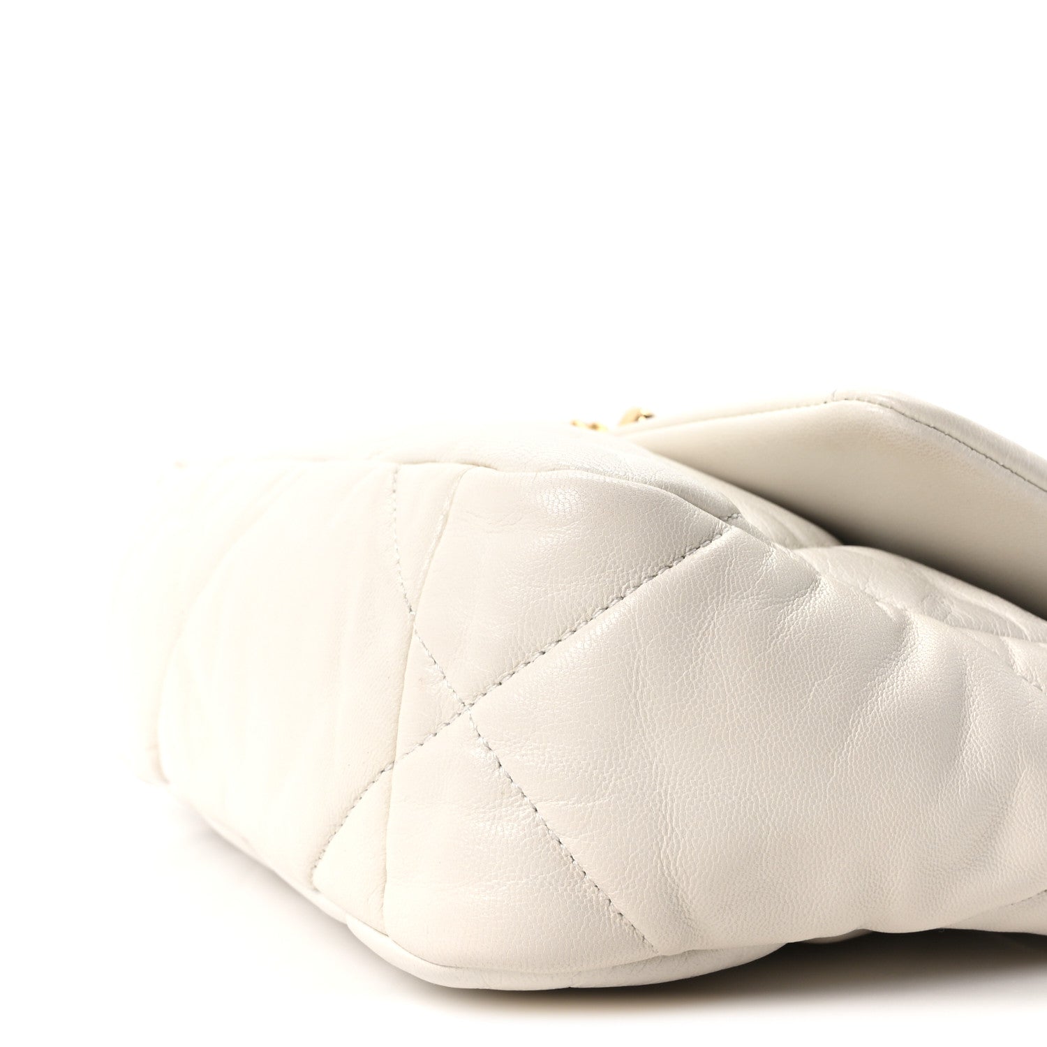 Chanel Goatskin Quilted Medium Chanel 19 Flap White 1887798