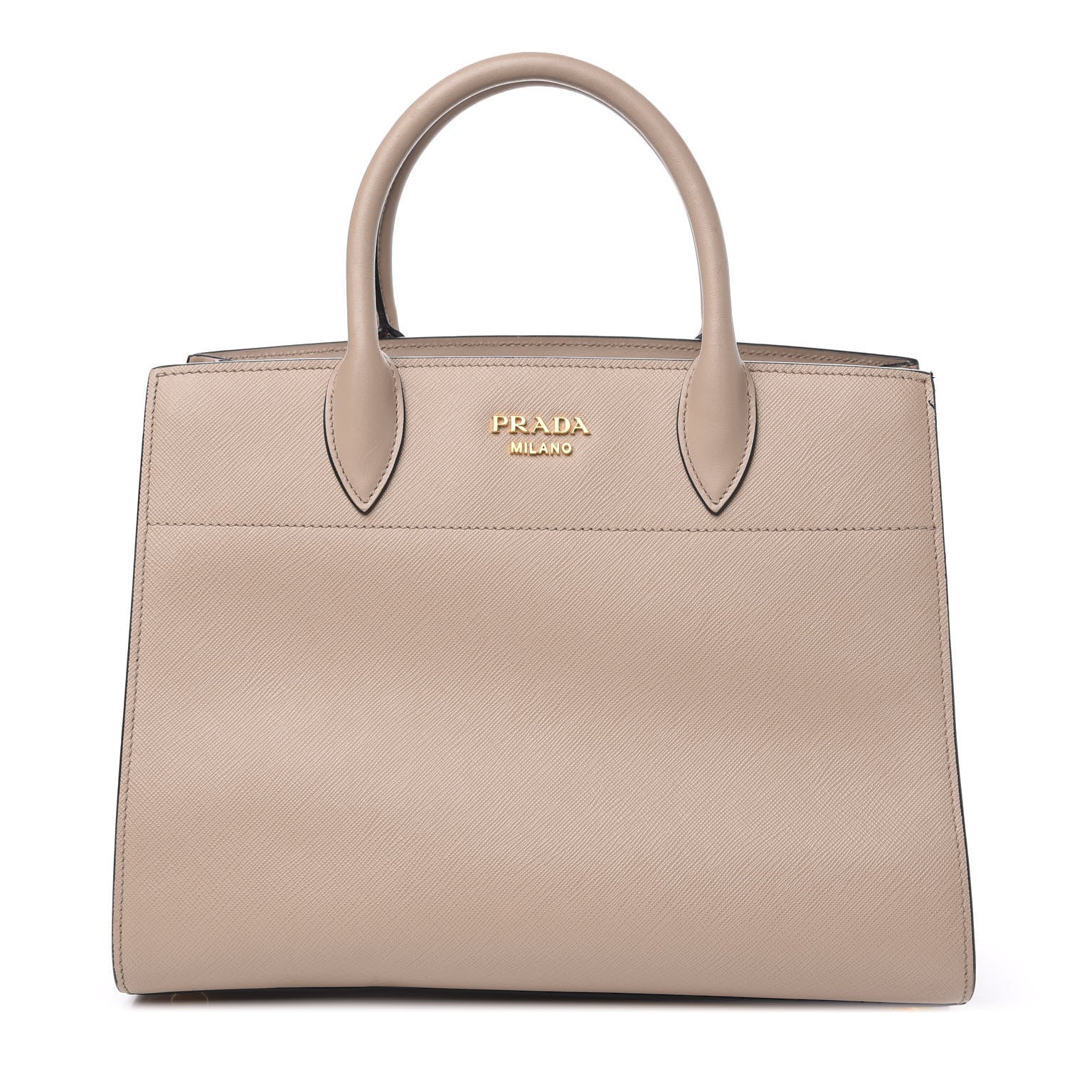 Prada Saffiano City Calfskin Bibliothèque Top Handle Cammeo Granato 1 of 11
