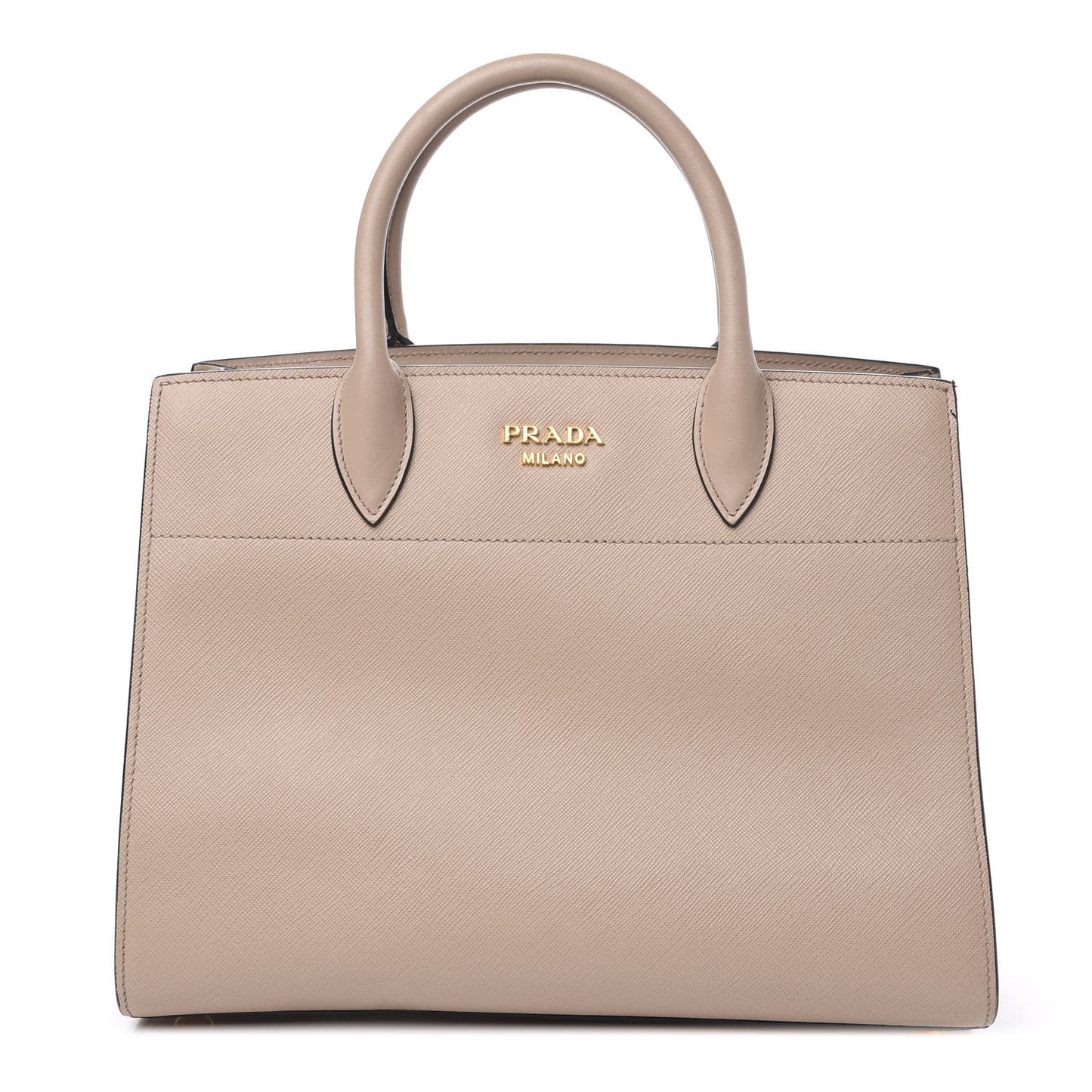 Saffiano City Calfskin Bibliothèque Top Handle Cammeo Granato