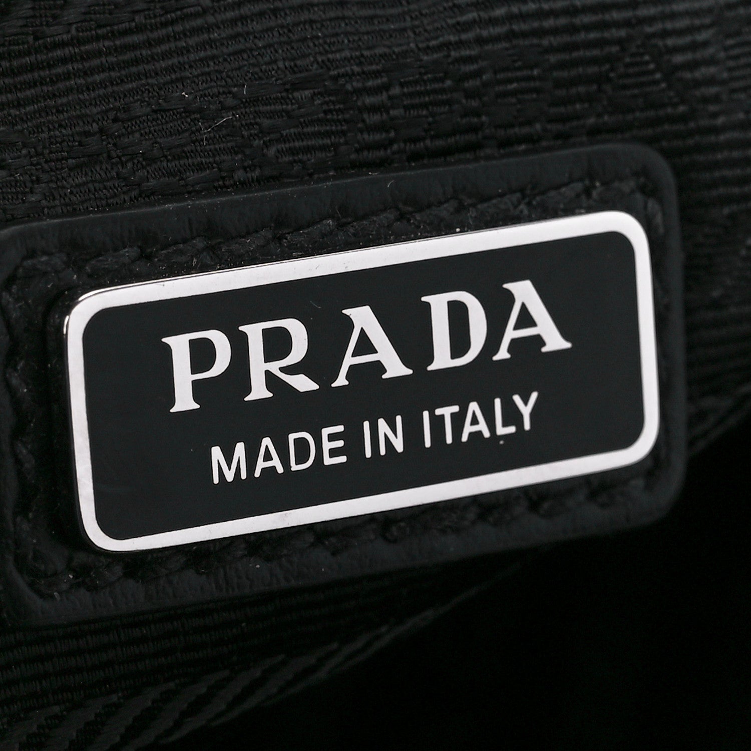 Prada Saffiano Cuir Triangle Logo Embossed Triangle Wristlet Black 6 of 12