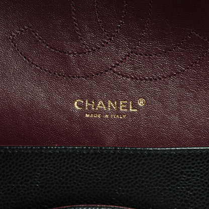 Chanel Caviar Quilted Jumbo Double Flap Black 7 of 9
