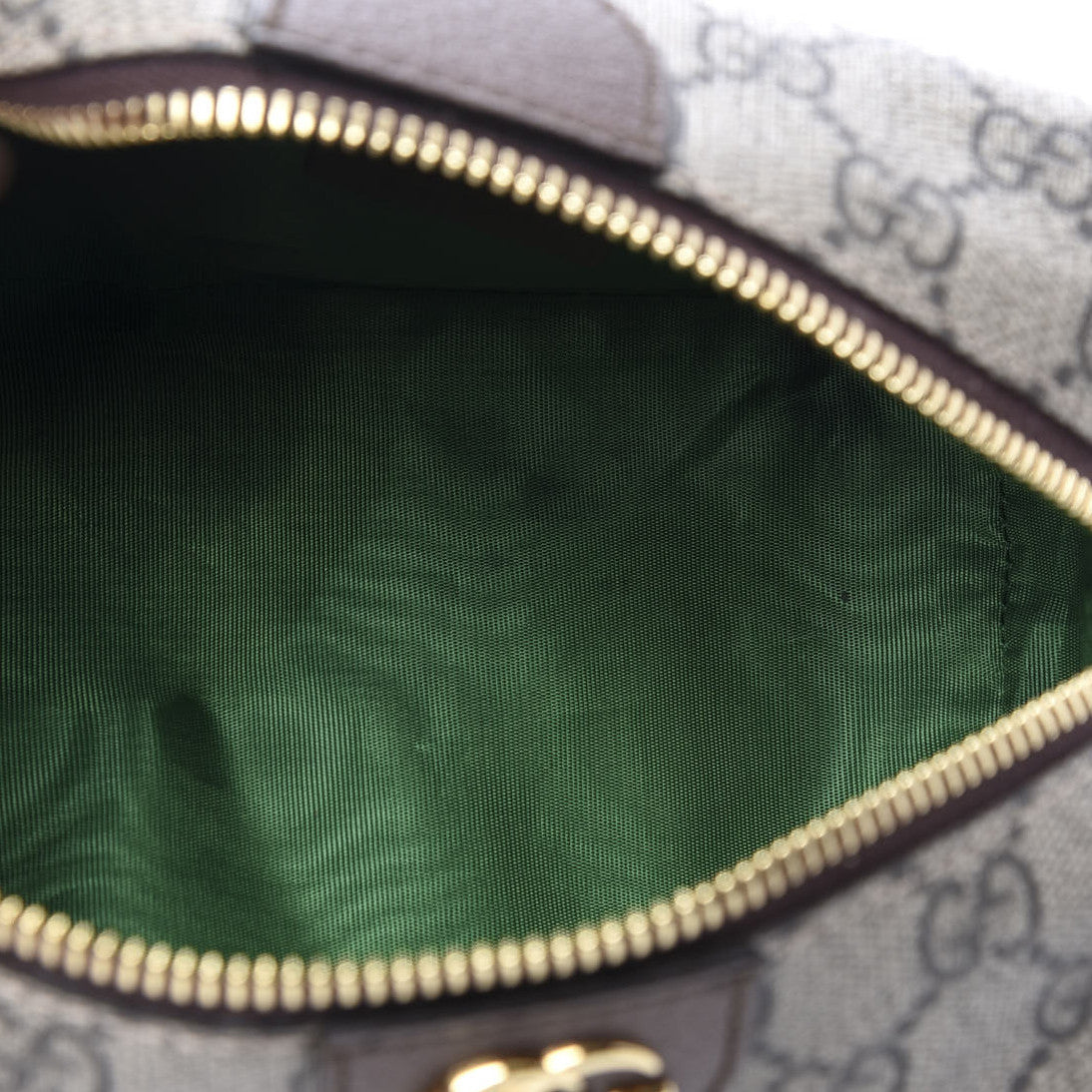 Gucci Soft GG Supreme Monogram Calfskin Medium Ophidia Cosmetic Case Beige Ebony New Acero 10 of 11