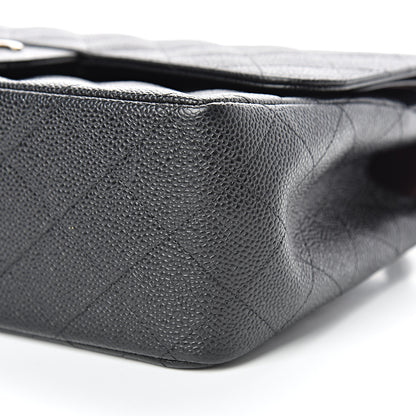 Chanel Caviar Quilted Jumbo Double Flap Black 9 of 11