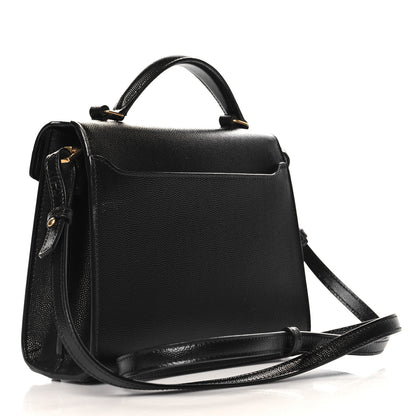 Saint Laurent Grain de Poudre Mini Classic Monogram Cassandra Top Handle Black 3 of 11
