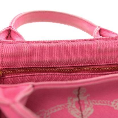 Prada Canapa Small Logo Tote Peonia 8 of 13
